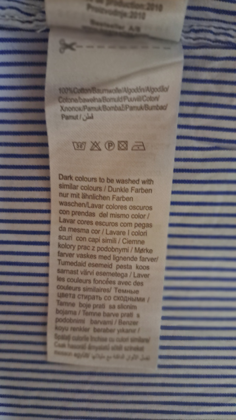 Bawełniana koszula ze zdobionymi mankietami SELECTED HOMME S Bawełniana koszula ze zdobionymi mankietami SELECTED HOMME S