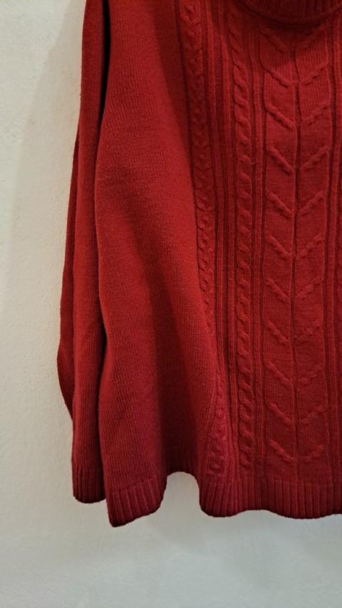 Czerwony sweter damski 50 Czerwony sweter damski 50