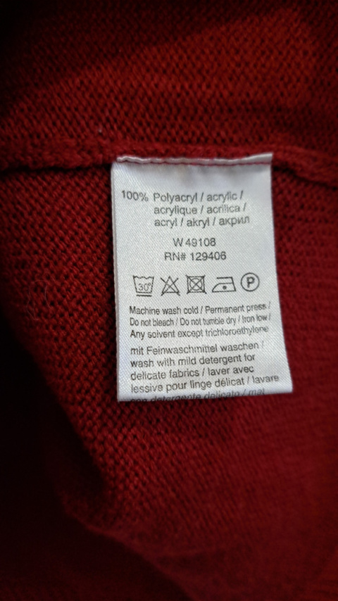 Czerwony sweter damski 50 Czerwony sweter damski 50